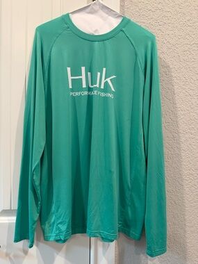 Huk Performance Fishing Long Sleeve Tee - Teal